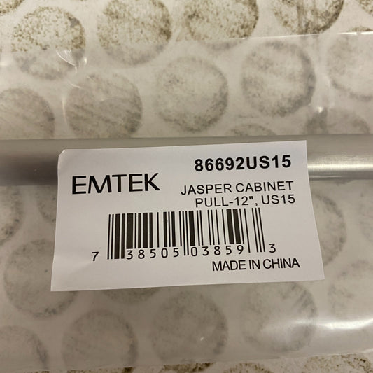 Emtek Jasper Cabinet Pull Satin Nickel 12″ Center to Center 86692US15