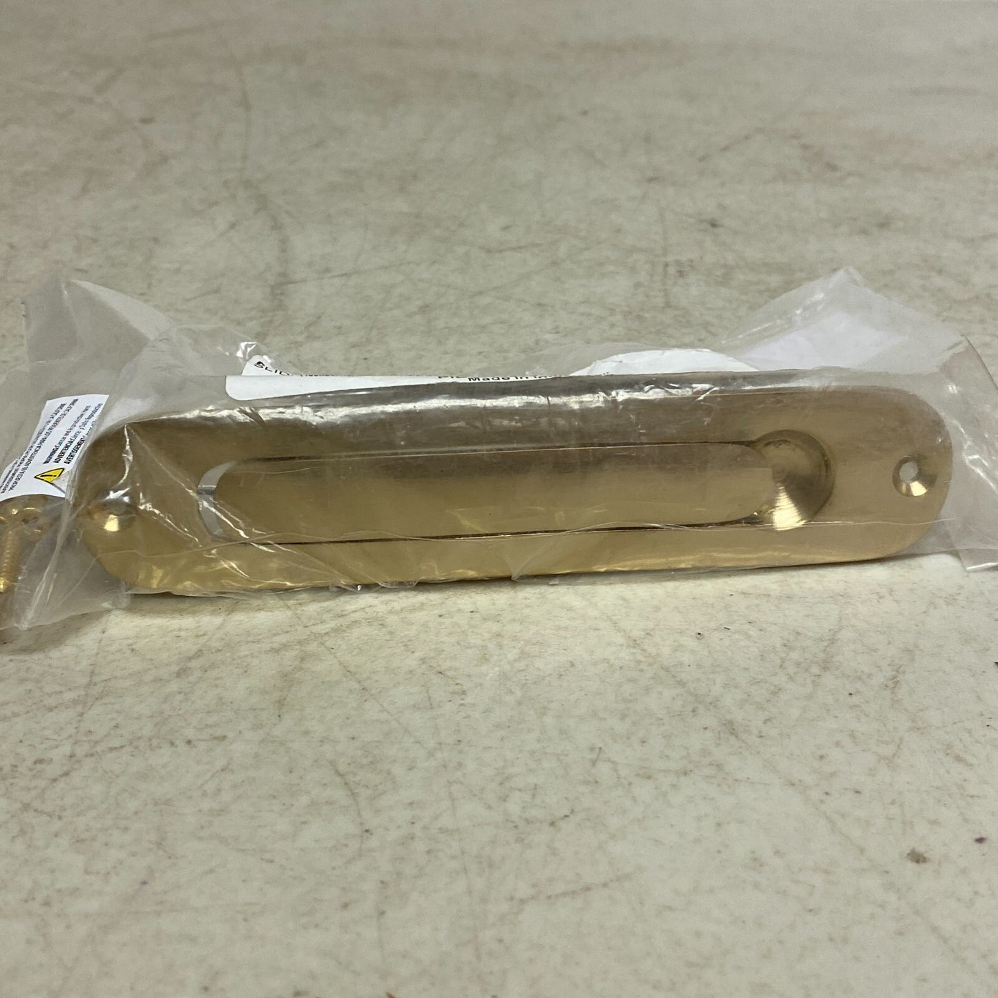 Signature Hardware Sliding Door Edge Pull - 6" - Polished Brass , 00967648