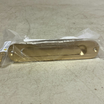 Signature Hardware Sliding Door Edge Pull - 6" - Polished Brass , 00967648