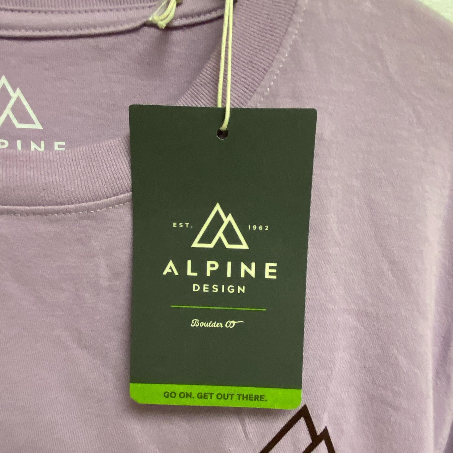 Alpine Design Men's AD M CO Graphic Tee Muted Amethyst Relaxed Fit ADM13102CO