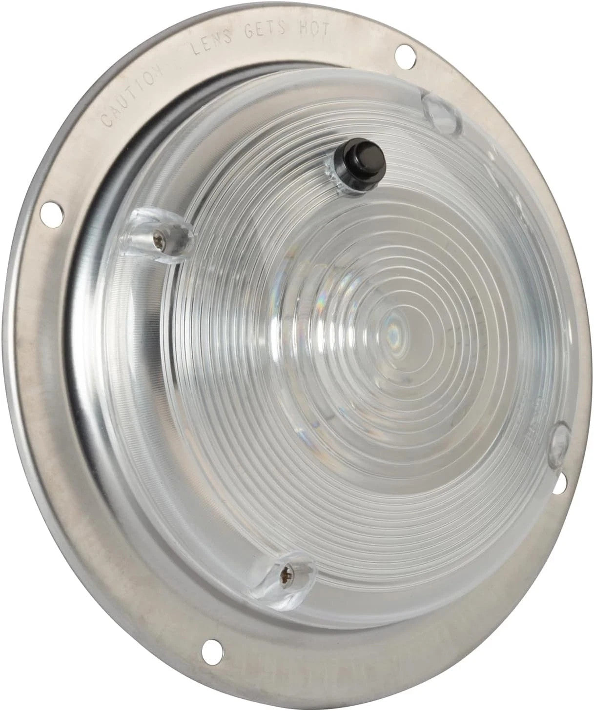 Grote 61821 Clear 6" Surface Mount Dome Light with Switch (2-pack)