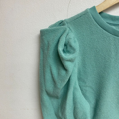 ANA Women's Puff Long Sleeve Crew Neck Sweater Sz S Color: Wasabi  84209580067