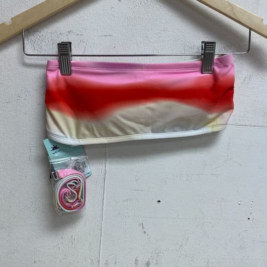 DSG Women's Bandeau Swim Bra Top New Wave Multicolor DSW2872PRT Brand New