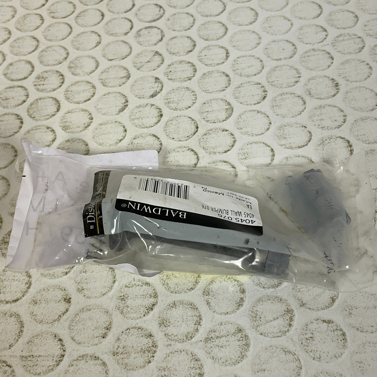 Baldwin 4045 Wall Door Bumper 3″ Projection Lifetime Graphite Nickel 4045.076