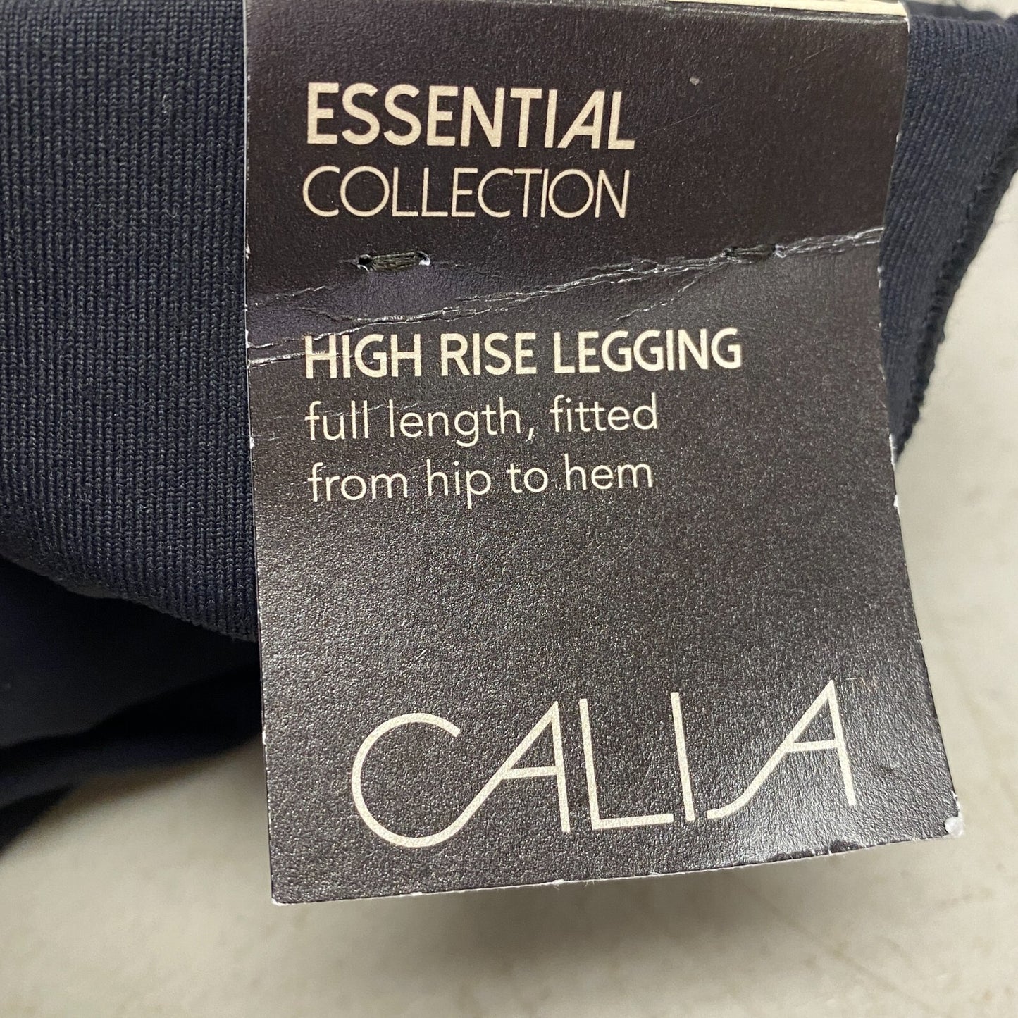 Calia Women Essential Collection High-Rise Legging Full Len Pure Black WAX12123