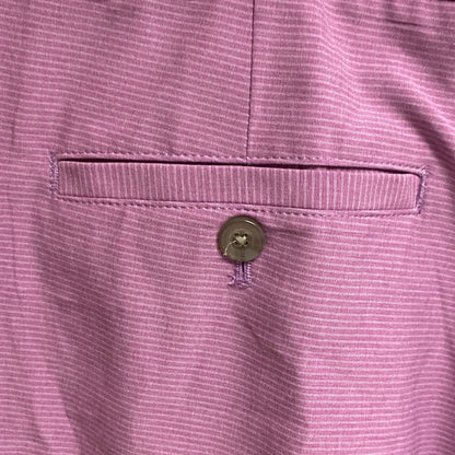 Walter Hagen Mens Performance 11 Micro Lines Golf Shorts Bright Magenta/ White