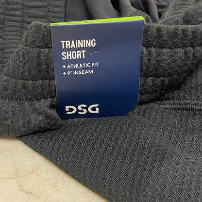 DSG Men's Textured Training Short Pure Black DAM20114 Sporty Trendy Fitness Gym