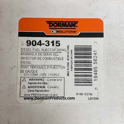 Fuel Injector O-Ring Kit Dorman 904-315