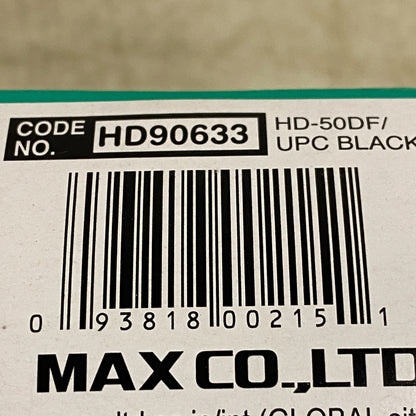 MAX HD-50DF TWIN LEVER FLAT CLINCH STAPLER FOR 2X2 COIN USA NEW FOR FLAT STAPLER