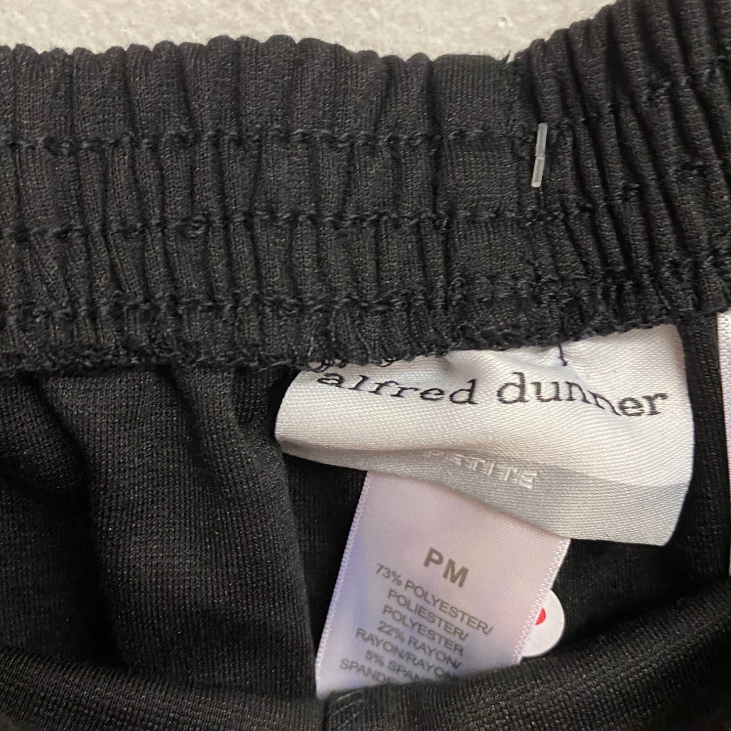 Alfred Dunner Classic Fit Women's Pant Comfort Waist Size PM Color Black