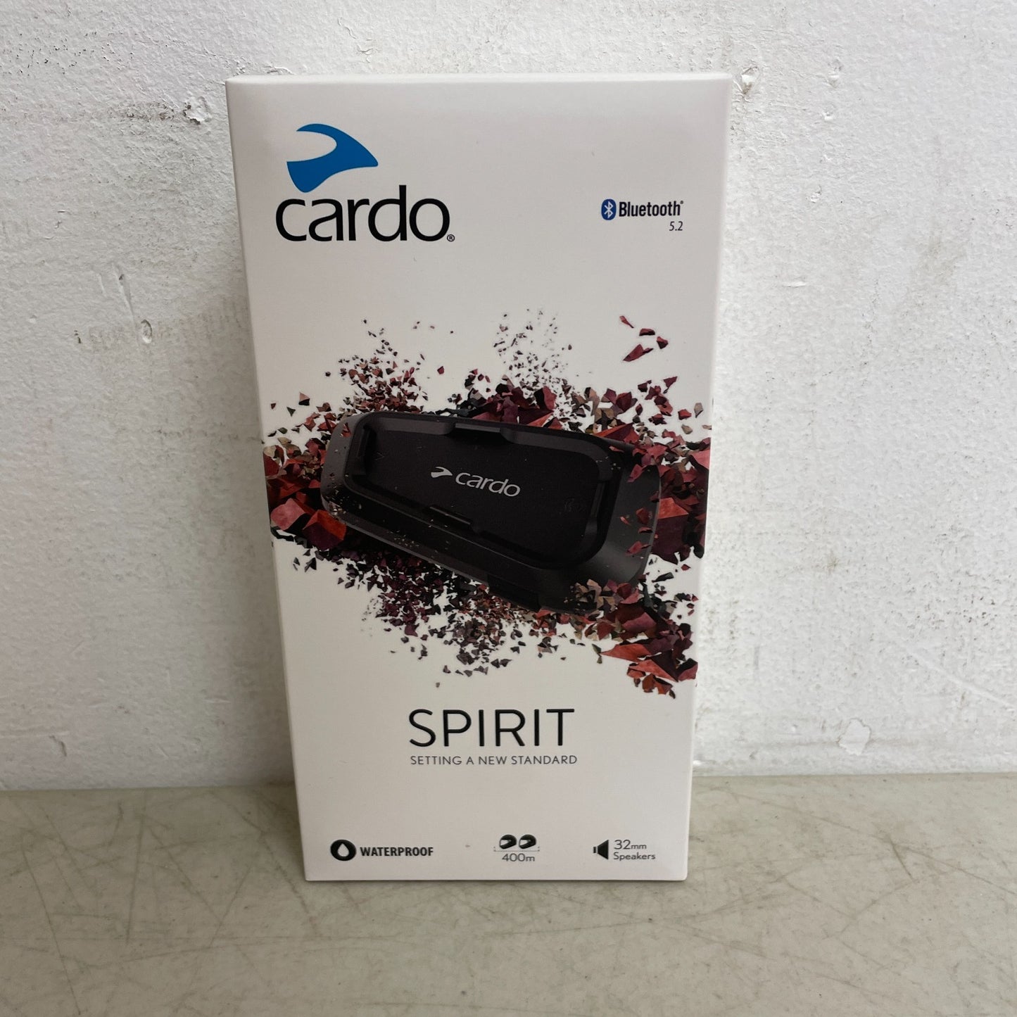 Cardo Spirit Single Bluetooth Motorcycle Intercom IP65 Waterproof SPRT0001