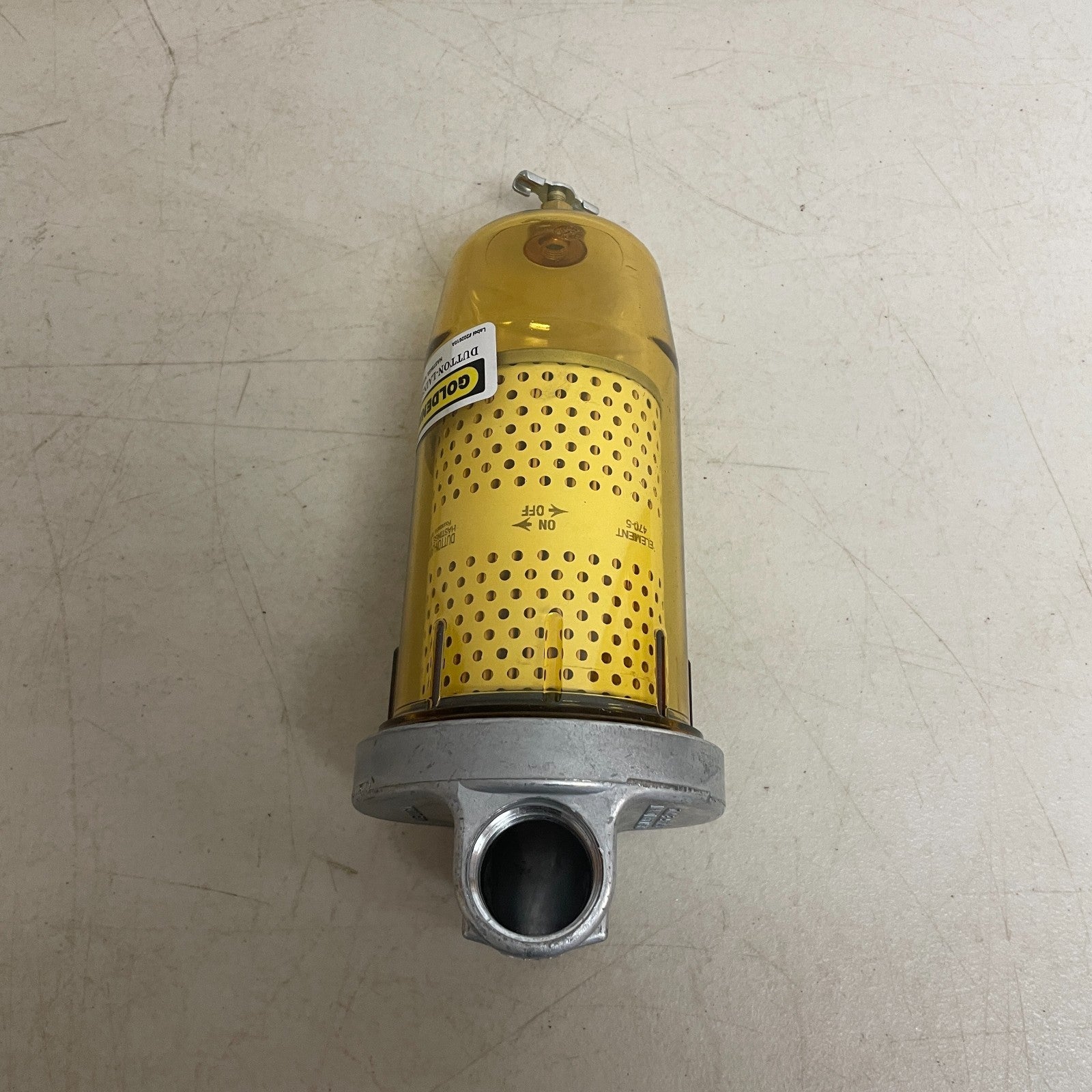 Goldenrod 495 Fuel Tank Filter 10 Micron 1" NPT Zinc Top for Diesel & Biofuel