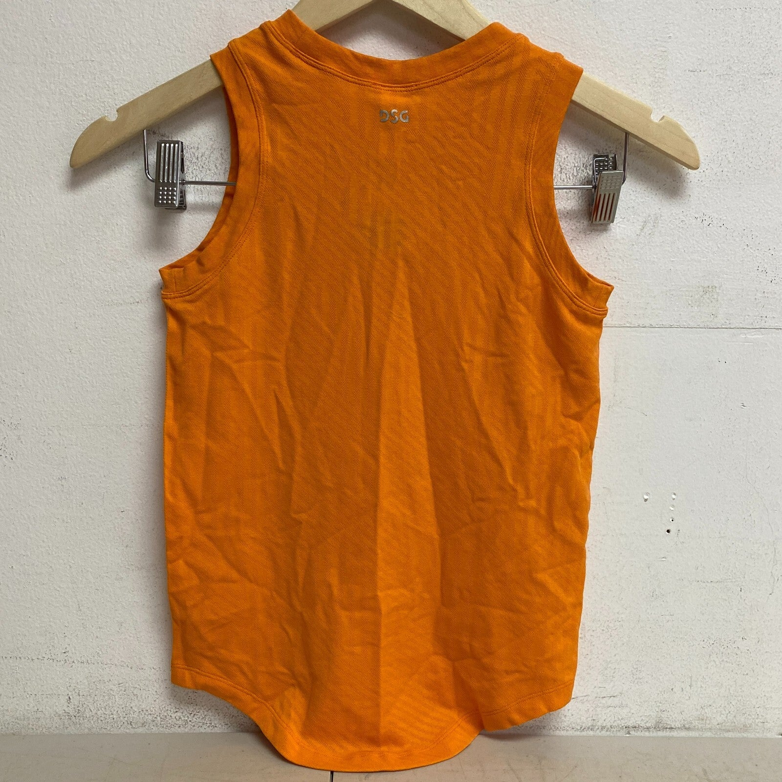 DSG Women's Seamless Tank Top Fresh Tangerine Sleeveless Solid DAW13105