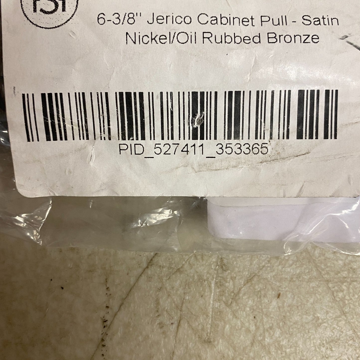 Signature Hardware Jerico 6‑3/8″ Cabinet Pull, Satin Nickel/Oil‑Rubbed Bronze