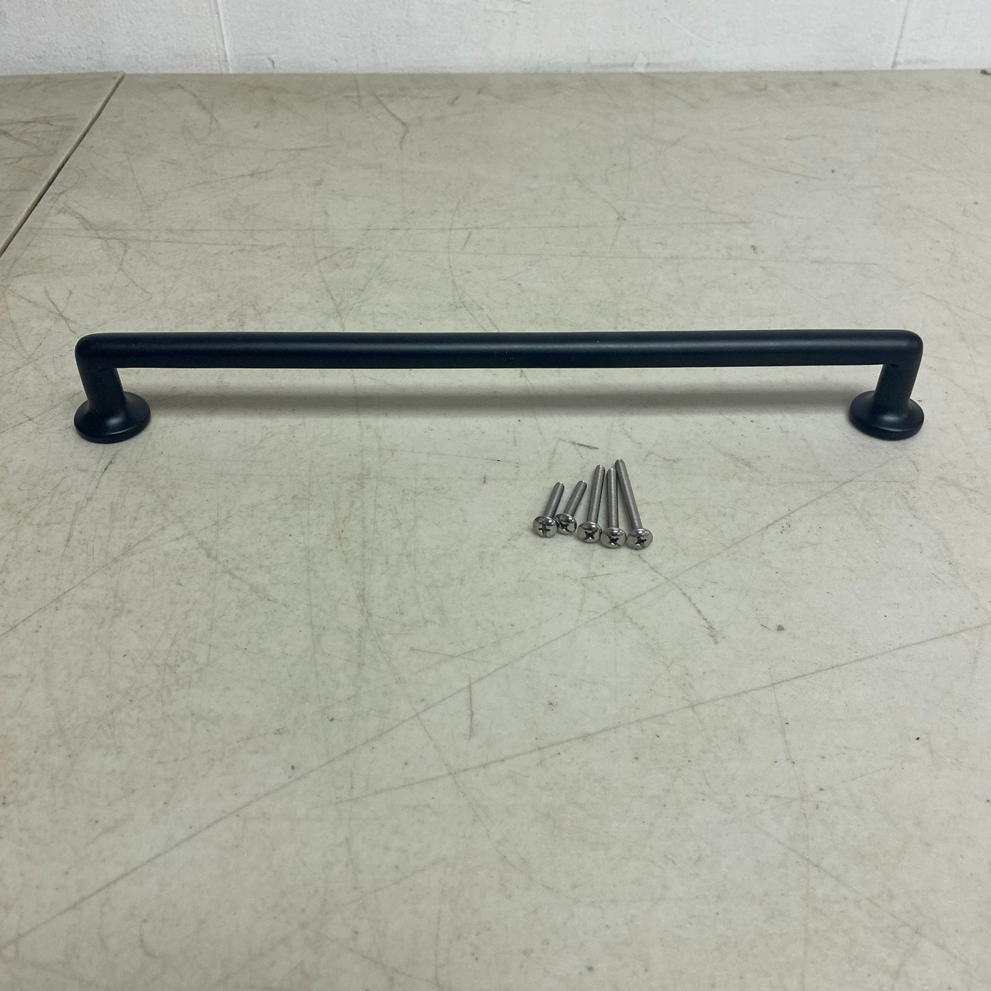 Signature Hardware 12'' Belfast Solid Brass Cabinet Pull Matte Black SH430859