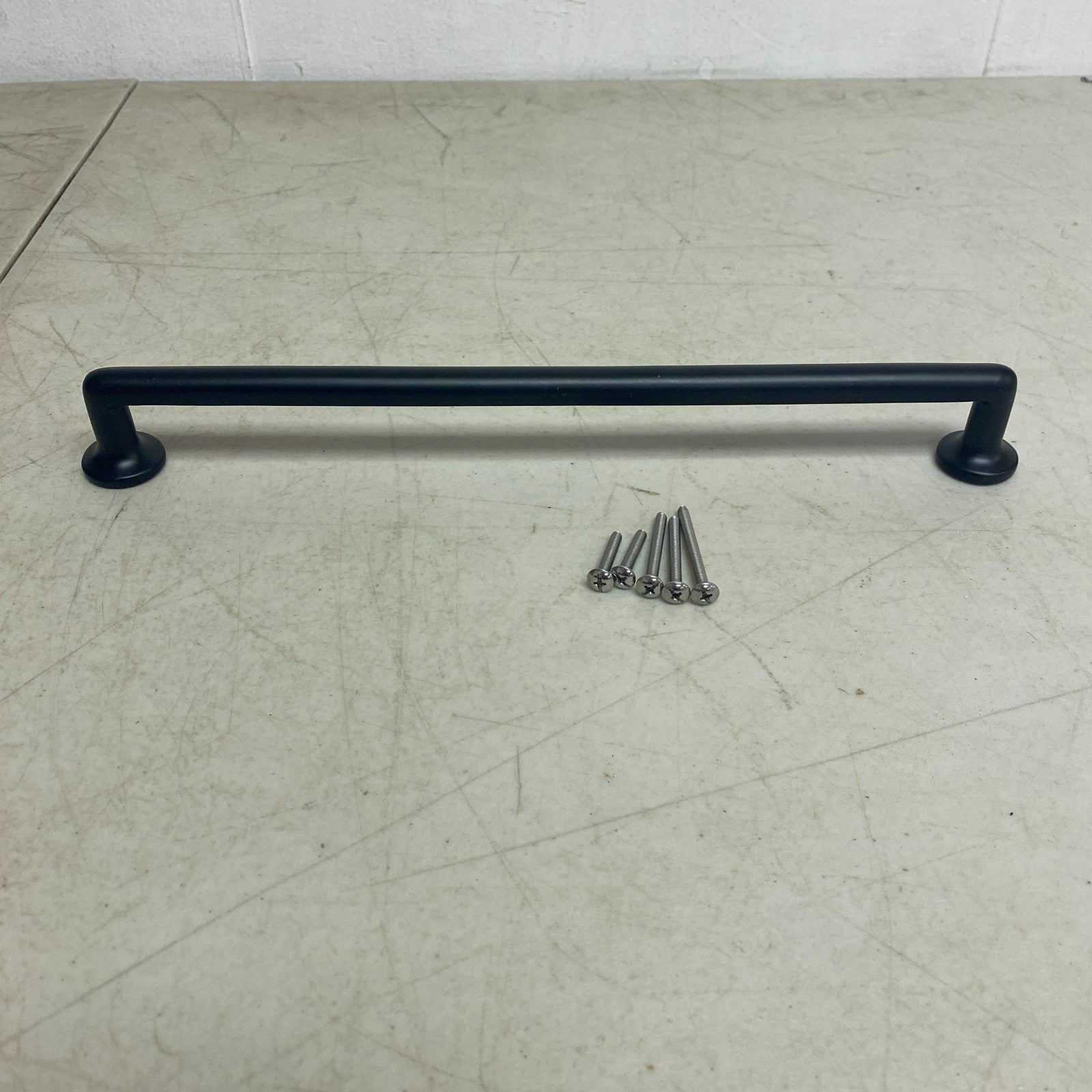 Signature Hardware 12'' Belfast Solid Brass Cabinet Pull Matte Black SH430859