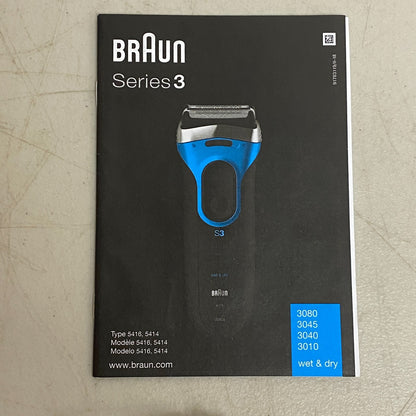 Braun Series 3 ProSkin 3040s Wet & Dry Shaver Brand New Waterproof 3 Blades 🔥