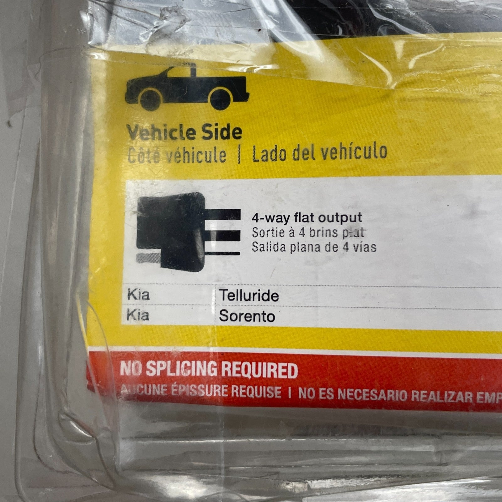 CURT 56490 Vehicle-Side 4 Pin Trailer Wiring Harness Fits Kia Telluride 2020-20