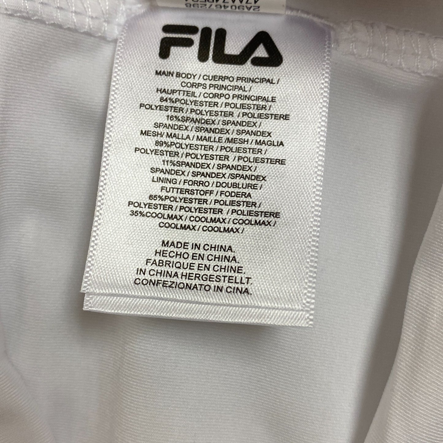 FILA WOMENS A-LINE SKORT WHITE RELAXED FIT Size XL, TW153KH4 Brand New!!!