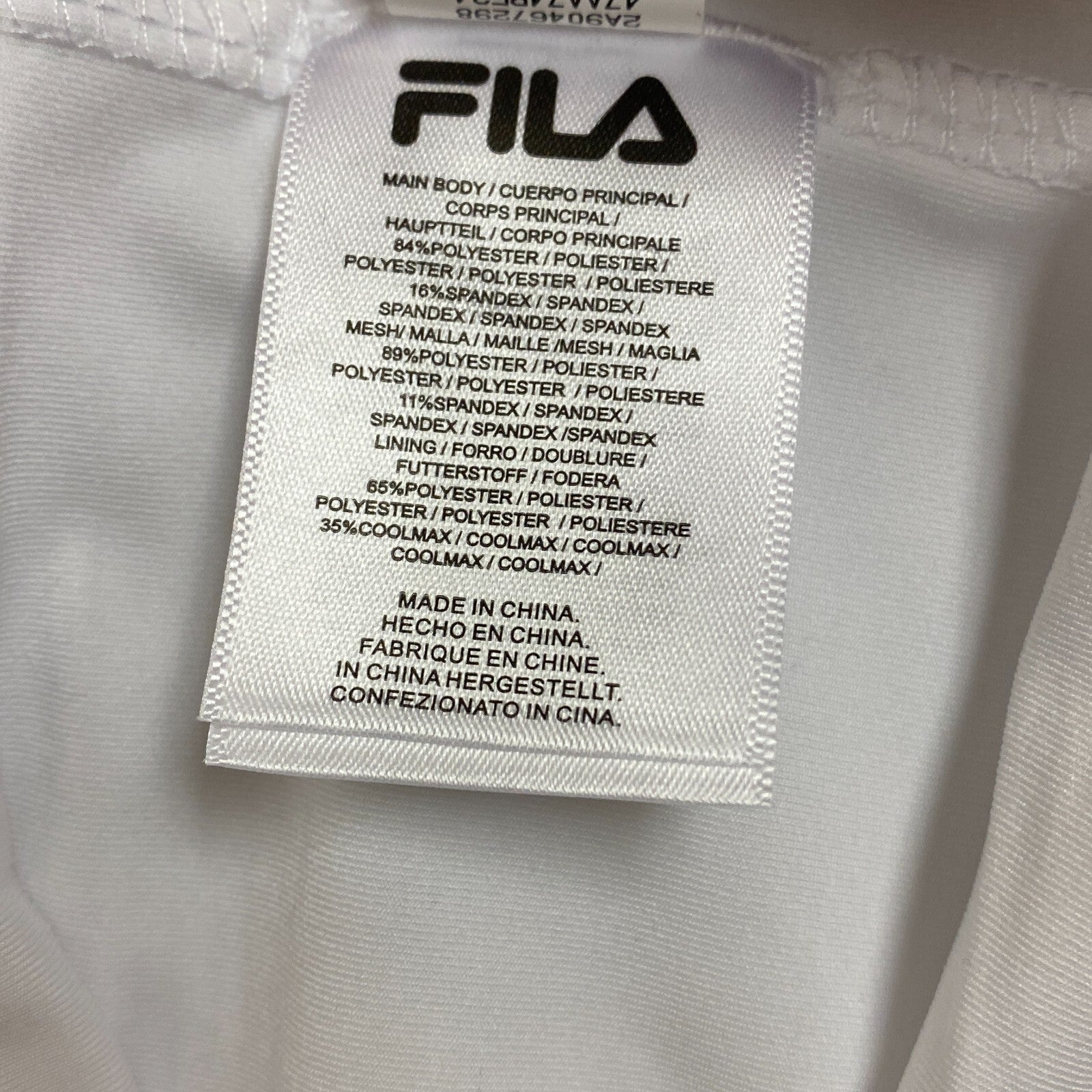 FILA WOMENS A-LINE SKORT WHITE RELAXED FIT Size XL, TW153KH4 Brand New!!!
