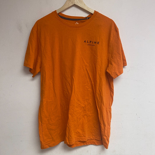 Alpine Design Men's Short Sleeve Graphic Tee Sunset Rust ADM11100 Brand New