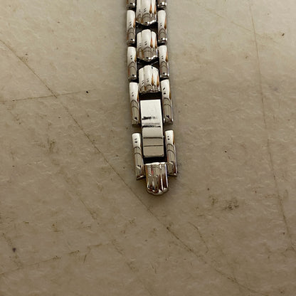 ARMITRON 75/3313SV Blue Dial Quartz Analog Women's Watch Sz. 7 1/4" New Battery