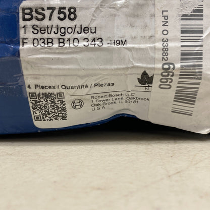 BOSCH BS758 Blue Parking Brake Shoe Set for Subaru Baja, Legacy, Outback