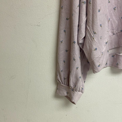 Ana a new approach size XL crop long sleeve button v-neck cardigan color Ditzy