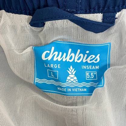 Chubbies Men's SHORT BLUE AND YELLOW Swim Trunks 109231-044