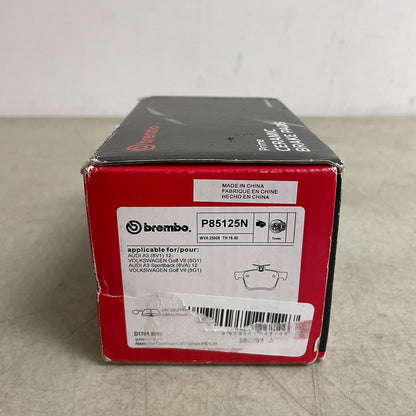 Brembo P85125N Premium Ceramic Rear Brake Pads OE 5Q0698451N Audi VW