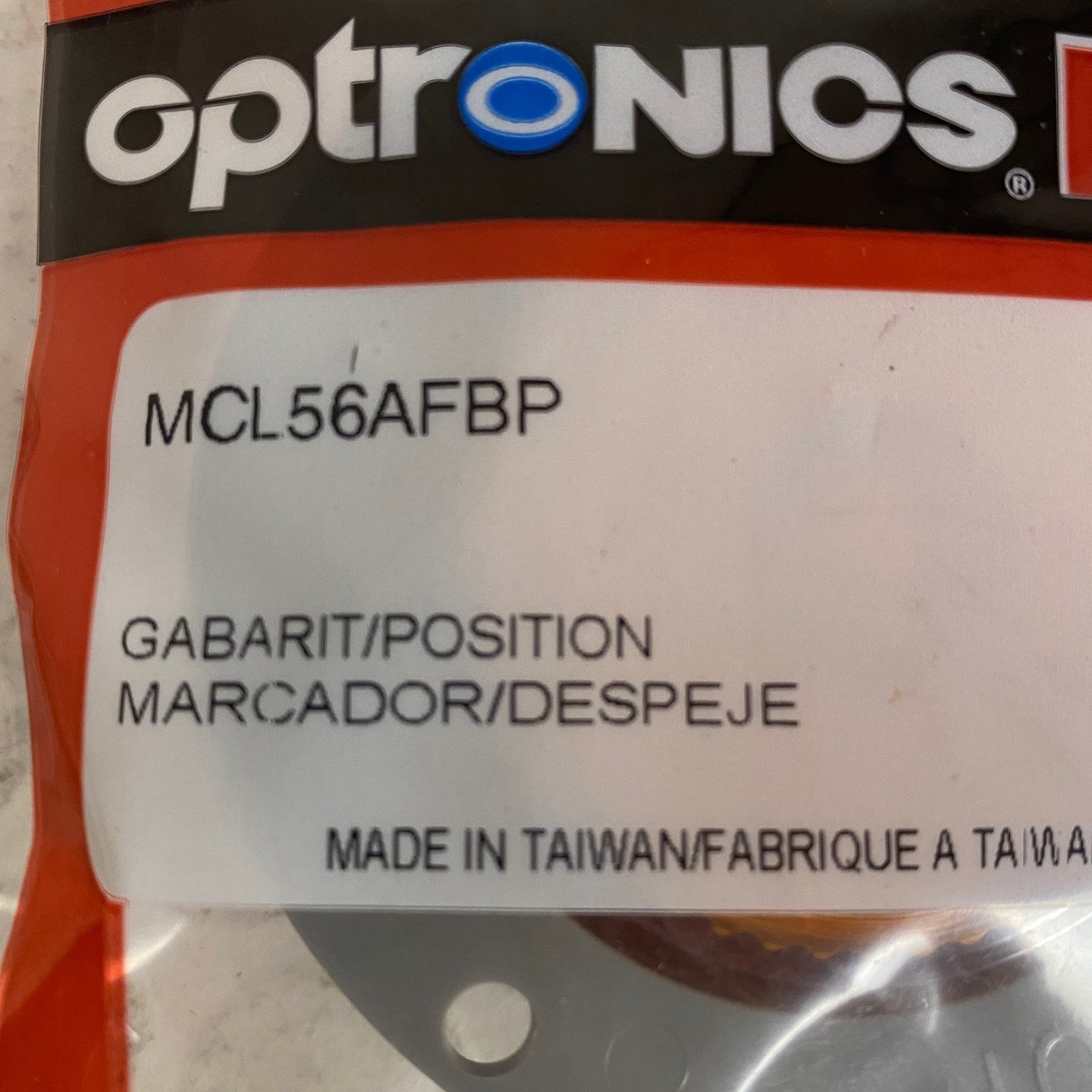 Optronics MCL56A LED Amber Clearance Marker Light 2.5" Round 4 Pack
