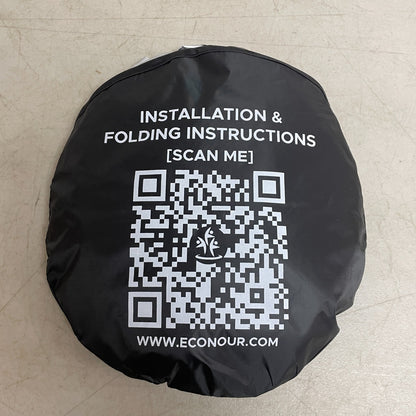 EcoNour Windshield Sun Shade 64″×32″ Medium Reflective UV Heat Windshield Block