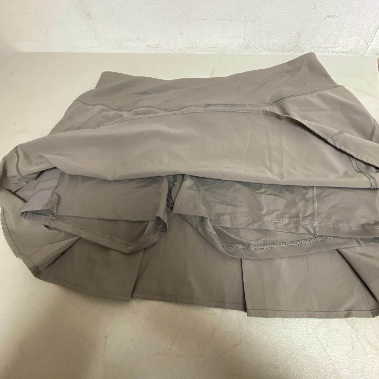 CALIA Women's 15" Mid Rise Performance Relaxed Fit Skort Dark Grey WAX12379 New