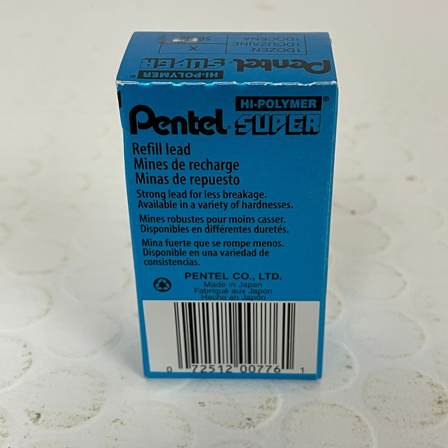 Pentel Super Hi-Polymer Lead Refill (0.7mm) Medium, HB (50-HB) 2 packs 24 Tubes