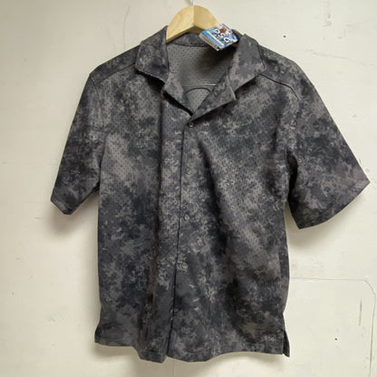 DSG X TWITCH + ALLISON Men's Mesh Short Sleeve T-Shirt L Charcoal Blurred Floral