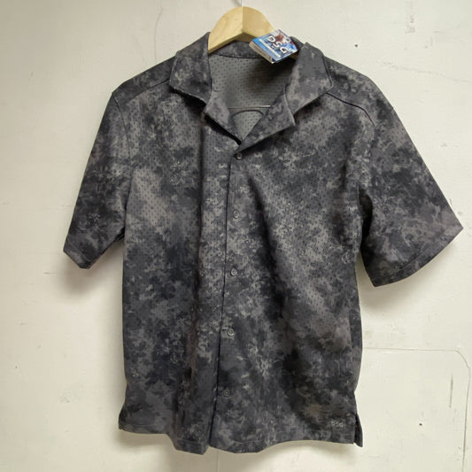DSG X TWITCH + ALLISON Men's Mesh Short Sleeve T-Shirt L Charcoal Blurred Floral