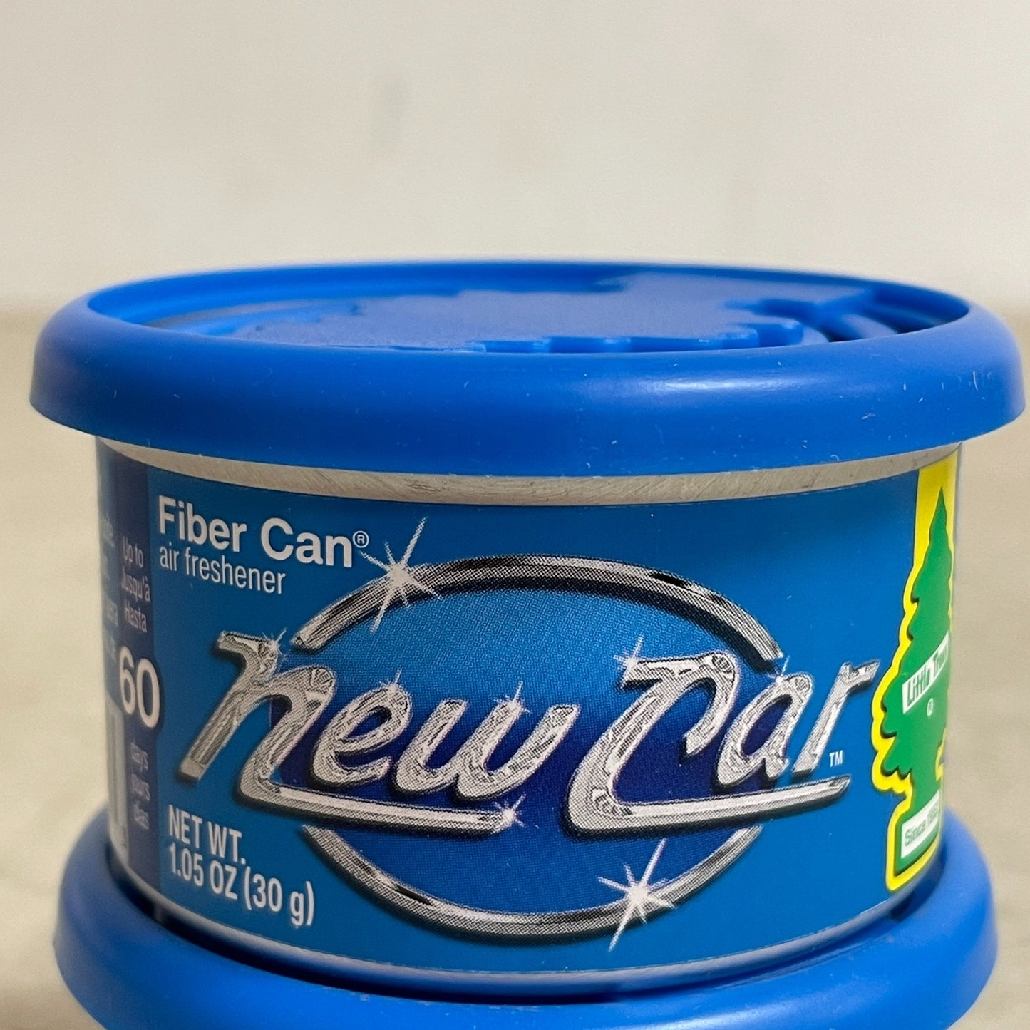 LITTLE TREES Fiber Can Air Freshener New Car Scent 4 Pack for Car or Home Use