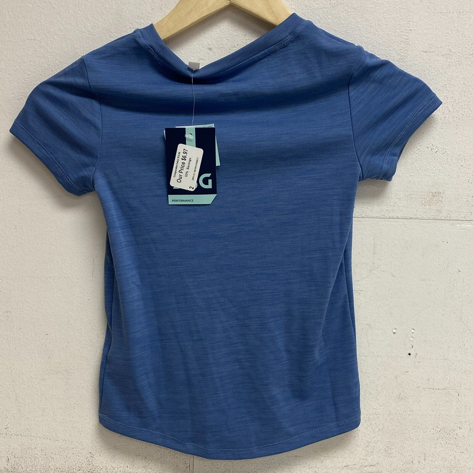 DSG Girl's Crew Neck Graphic print Tee Basin Blue Soccer DAG11100SDZ Regular