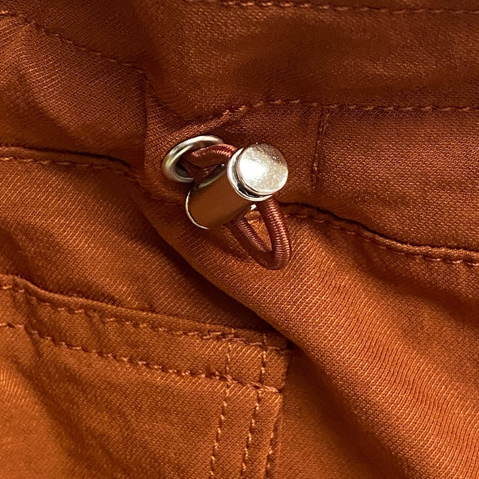 Calia Womens Woven Paperbag Short Caramelized Walnut Relaxed Solid WAX12303