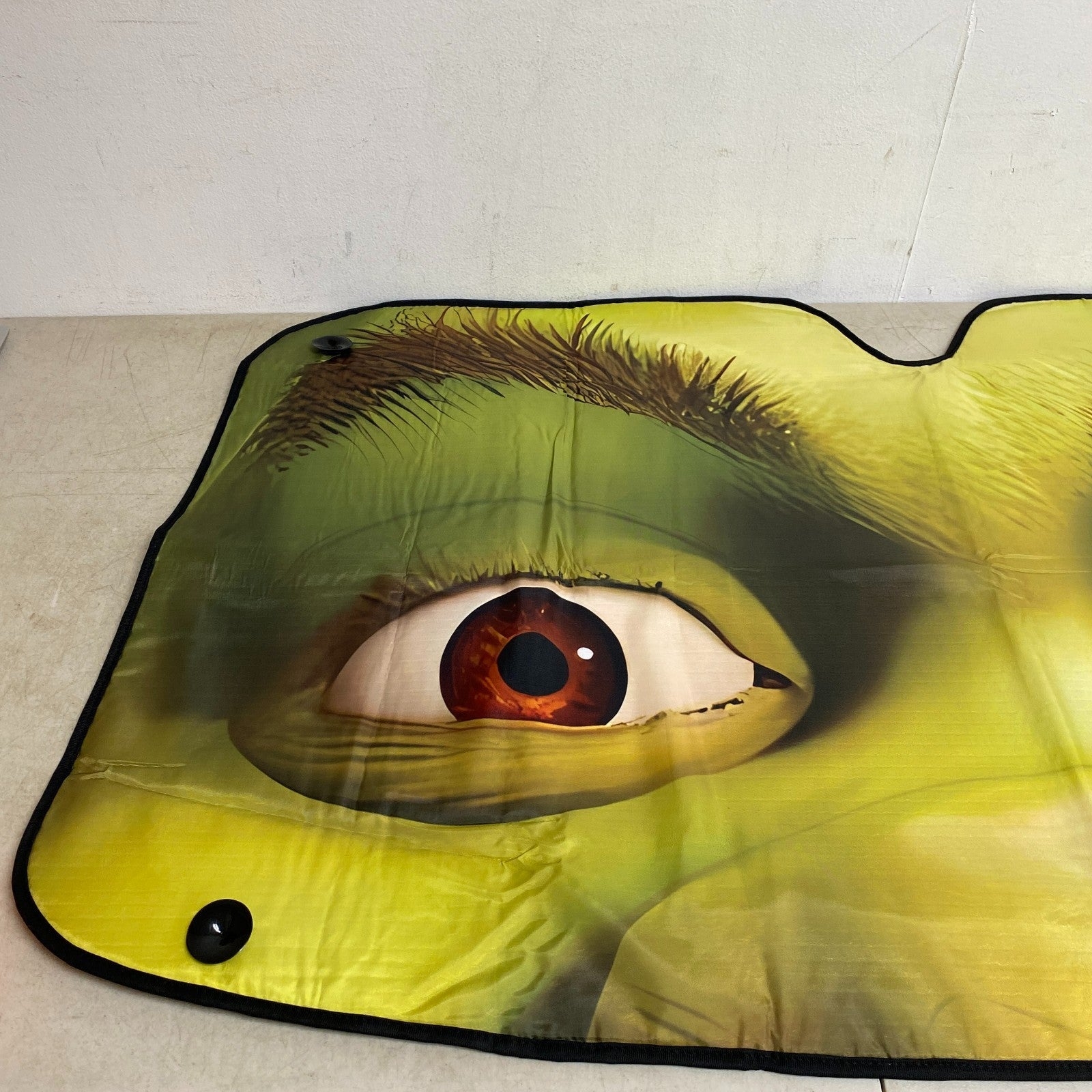 GENANY Big Green Guy Windshield Sun Shade Funny UV Blocker 55x30 Inch Car Covers