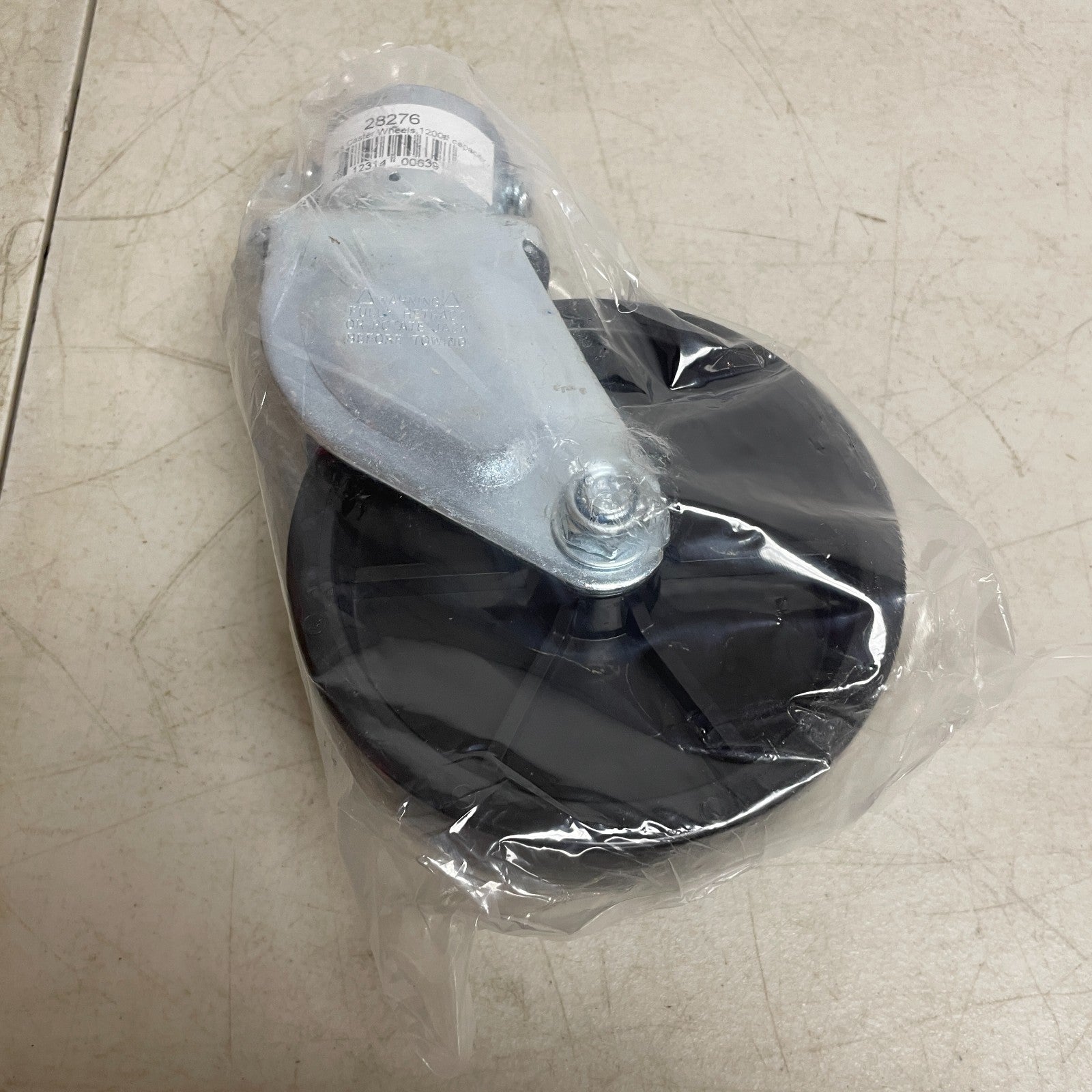 CURT 28277 6" Trailer Jack Caster Wheel Fits 2" Tube 1200 lbs Replacement