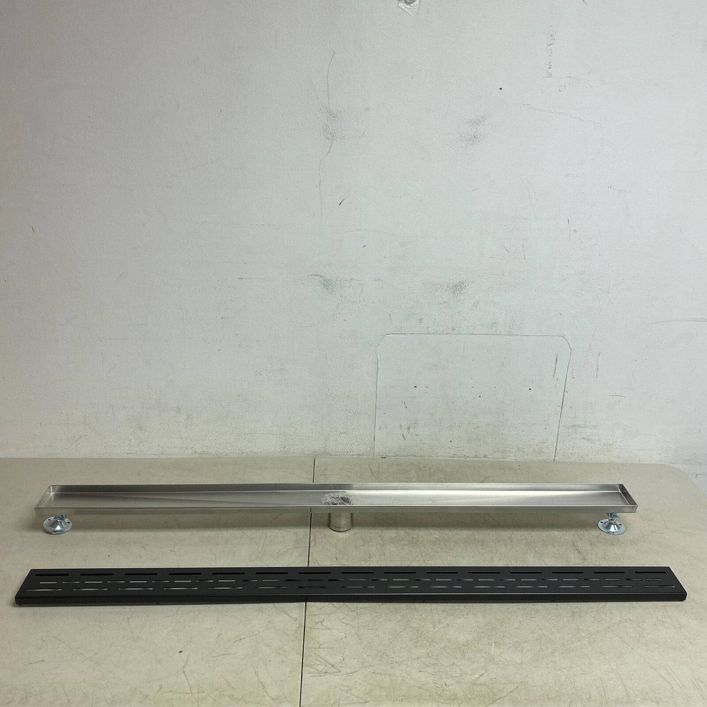 Signature Hardware 48" EFFENDI LINEAR SHOWER DRAIN-BRUSHED STAINLESS STEEL
