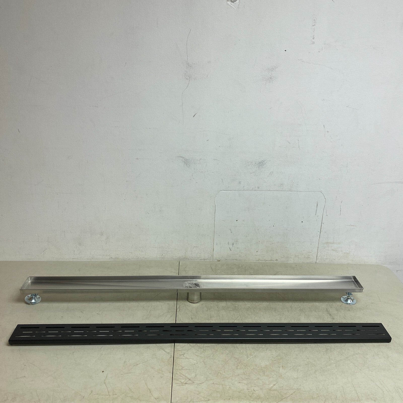 Signature Hardware 48" EFFENDI LINEAR SHOWER DRAIN-BRUSHED STAINLESS STEEL