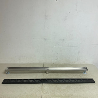 Signature Hardware 48" EFFENDI LINEAR SHOWER DRAIN-BRUSHED STAINLESS STEEL