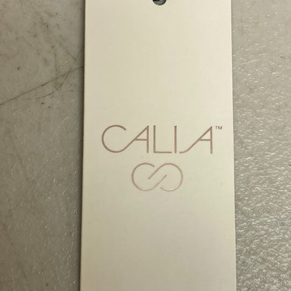 Calia Women Crop Wrap & Tie Tank Pure Black Sleeveless Solid Stylish WAX11234