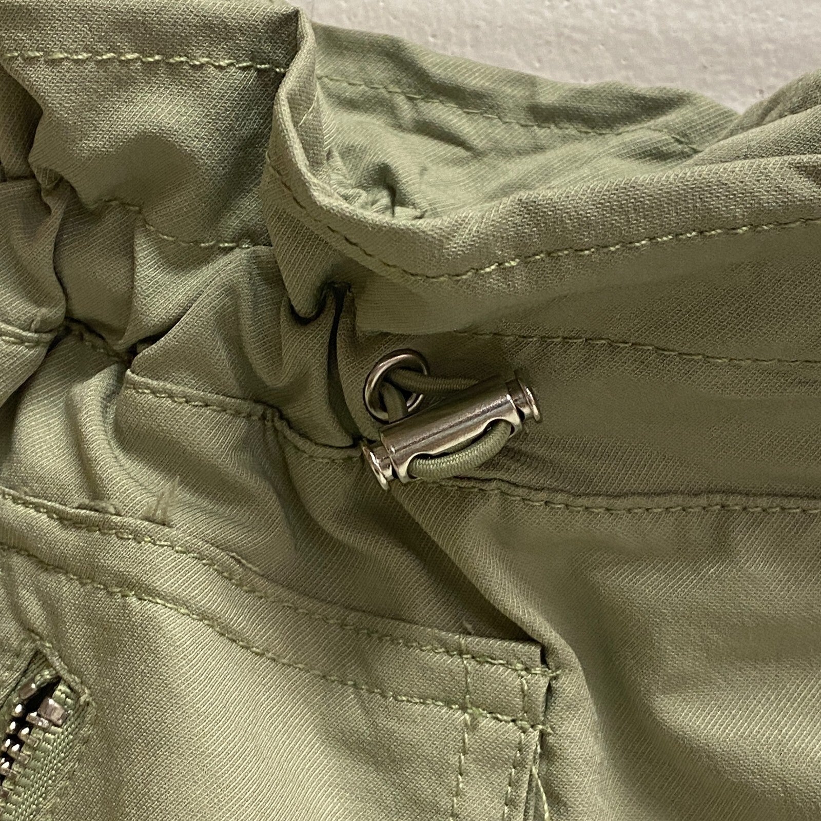 Calia Women Journey High Rise Relaxed Woven Paperbag Short Smudge Sage WAX12303