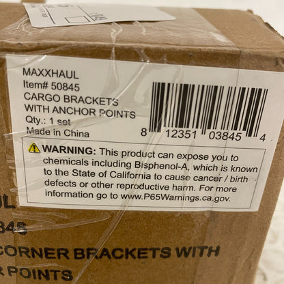 MaxxHaul 50845 Platform Cargo Corner Brackets w/ Anchor Points Rack