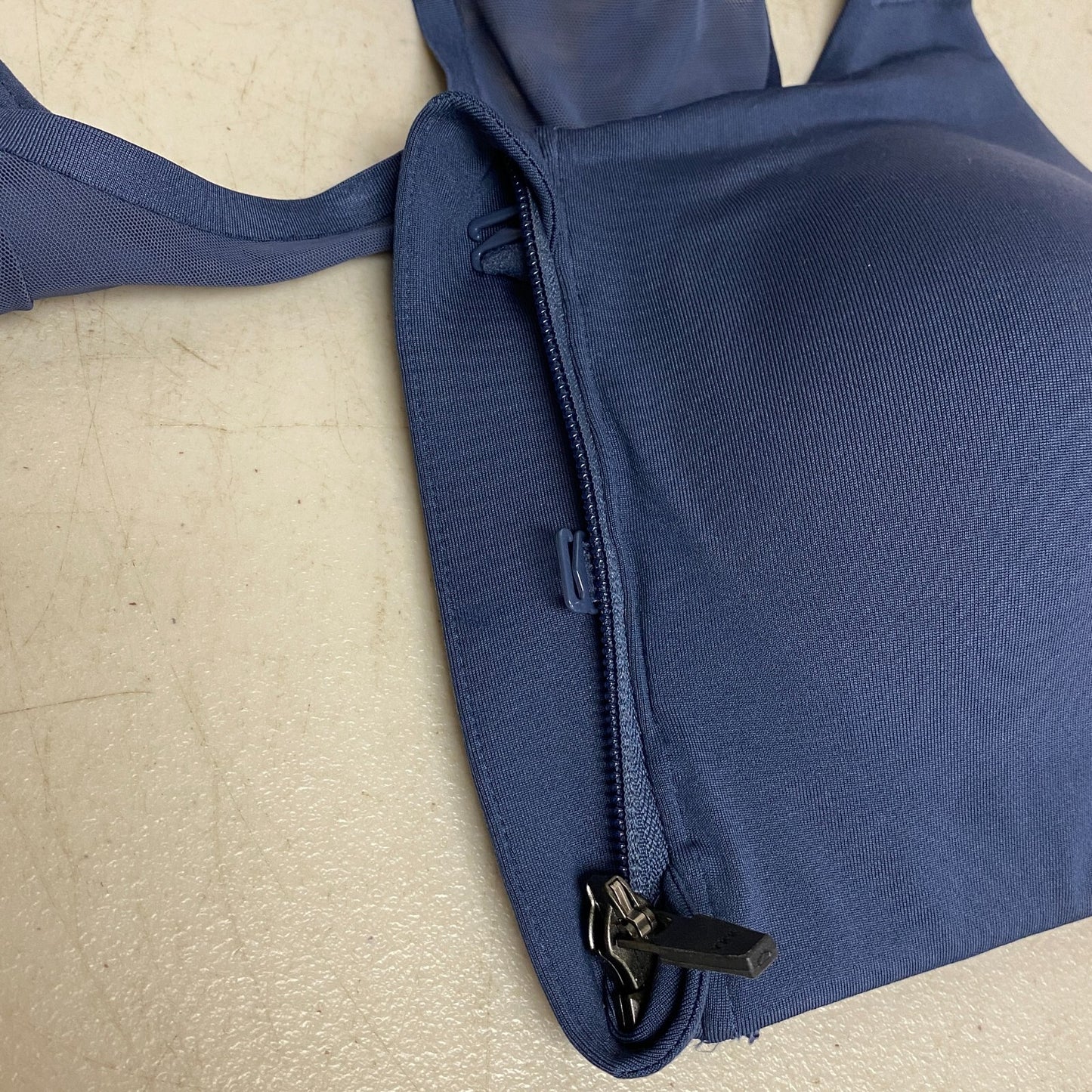 Calia Women High support Go All Out Zip Front Bra Ardosia Slate WAX17103 New