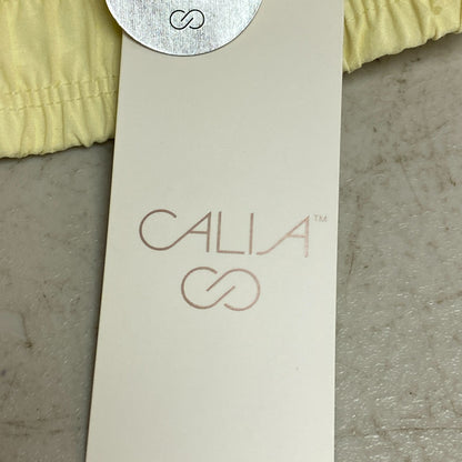 Calia Womens Ruched 2 in 1 Short Lemon Chiffon Run Solid Stylish WAX12279