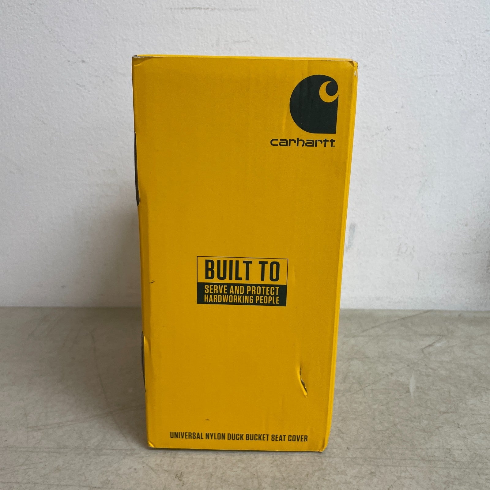 Carhartt Universal Black Seat Cover Single Bucket Nylon Duck Rain Defender Dura